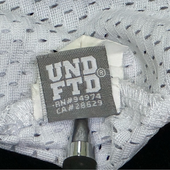 Undefeated Crewneck Sweater Blue and White Dynamic Design - Picture 8 of 10